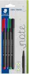 Staedtler Fineliner triplus rPP, sort. 4St BK