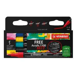 STABILO FREE Acrylic T100 Royal Set NEU