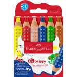 Faber Castell Buntstift Grippy 10 mm 6er Set