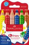 Faber Castell Buntstift Grippy 10 mm 6er Set