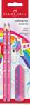 Faber Castell Bleistiftset Einhorn 2 Bleist HB Radierer