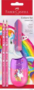 Faber Castell Bleistiftset Einhorn 2 Bleist HB Rad+Sp