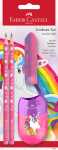 Faber Castell Bleistiftset Einhorn 2 Bleist HB Rad+Sp