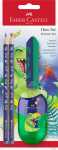 Faber Castell Bleistiftset Dino 2 Bleist HB Rad+Sp