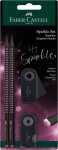 Faber Castell Bleistiftset Sparkle 2 Bleist B Rad+Sp rose