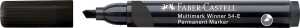 Faber Castell Marker Multimark W-54-E Keilspitze schwarz