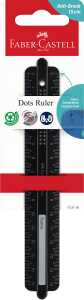 Faber Castell Lineal 15 cm bruchsicher Dots schwarz