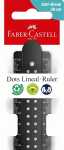 Faber Castell Lineal 30 cm bruchsicher Dots schwarz