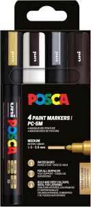 Faber Castell Marker UNI POSCA PC-5M 1,8-2,5 4er SWGS