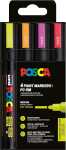 Faber Castell Marker UNI POSCA PC-5M 1,8-2,5 4er Neon