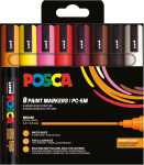 Faber Castell Marker UNI POSCA PC-5M 1,8-2,5 8er warm Color