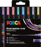 Faber Castell Marker UNI POSCA PC-5M 1,8-2,5 8er Metallic