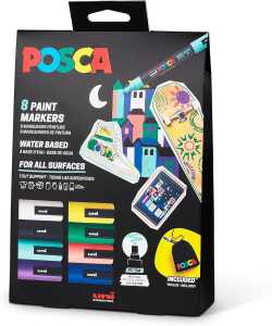 Faber Castell Marker UNI POSCA PC-5M 1,8-2,5 8er Aktionsset