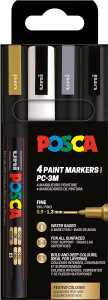 Faber Castell Marker UNI POSCA PC-3M 0,9-1,3 4er SWSG