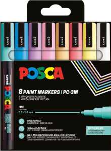 Faber Castell Marker UNI POSCA PC-3M 0,9-1,3 8er Soft Color