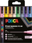 Faber Castell Marker UNI POSCA PC-3M 0,9-1,3 8er Pastell