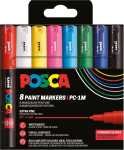 Faber Castell Marker UNI POSCA PC-1MC 0,7 mm 8er Set Basic