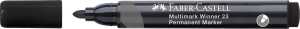 Faber Castell Marker Multimark W-23 Rundspitze 4,4 mm schw.