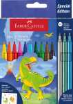 Faber Castell Filzstift Dino 10+3 und Sticker