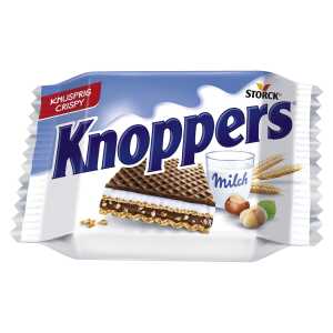 KNOPPERS 112847 24 x 25g Milch-Haselnuss-Schnitten Knoppers