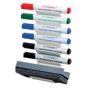 Q-CONNECT KF17443A magnetisch Boardmarker-Halter befüllt weiß