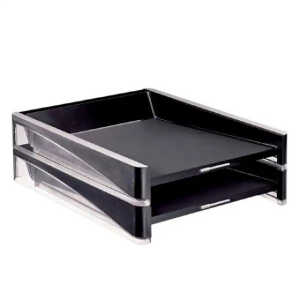 LEITZ 5337 89 Essento Briefkorb Set 2teilig anthra