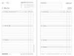 CHRONOPLAN 50825 Wochenplan Buchkalender Hardcover Mini 2025 schwarz