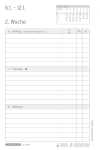 CHRONOPLAN 50825 Wochenplan Buchkalender Hardcover Mini 2025 schwarz