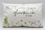 FÜR DICH 396592 25x40cm Deko Kissen Wiese Lovely...