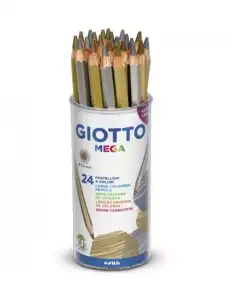 GIOTTO F518000 in Runddose Farbstift gold/silber Mega Hex