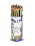 GIOTTO F518000 in Runddose Farbstift gold/silber Mega Hex