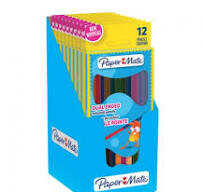 PAPERMATE 2180832 Farbstiftetui 12ST Duo sortiert