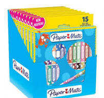 PAPERMATE 2180804 Faserschreiberetui 15ST Duo sortiert