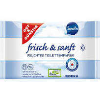 GUT & GÜNSTIG 419266800 Feuchtes Toilettenpapier sensitiv 2x70ST
