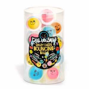 TRENDHAUS 964076 Chill & Smile Flummi Crazy Face sortiert