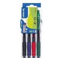 PILOT BL-G2-7-B/R/L/G-S4E Set2Go Gelschreiber G2-7 4ST sortiert