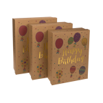 OOTB Kraftpapier-Geschenkkartonage Happy Birthday