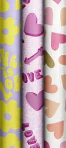 STEWO 2528 1616 99 Love Hug Geschenkpapierrolle 2mx70cm sort.