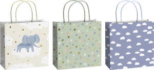 STEWO 2543 5199 99 20x20x8cm sort. Geschenktragetasche 3ST Baby Mimmo