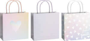 STEWO 2543 5208 99 20x20x8cm sort. Geschenktragetasche 3ST Liebe Kayla