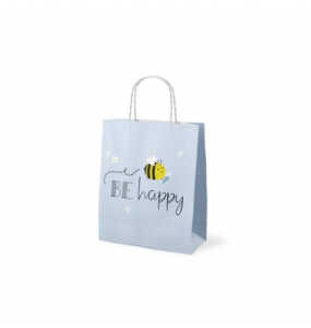 FÜR DICH 991589 20x9x24cm Geschenktragetasche Be happy Biene