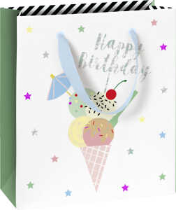 STEWO 2543 5203 60 21x18x8cm Geschenktragetasche Geburtstag Gelato