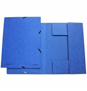 DONAU 8643119-10 Pressspan Gummizugmappe A4 blau