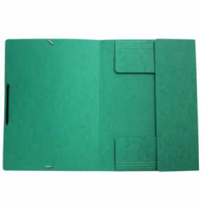 DONAU 8643119-06 Pressspan Gummizugmappe A4 grün
