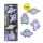 TRENDHAUS 961907 Space Adventure Haftnotizblock Sticky Notes sortiert