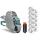 METO 30012298 S822 22x12mm Handauszeichnungsgerät 1-zeilig grau-pet