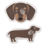 OOTB Handwärmer Dackel 13 x 6 cm