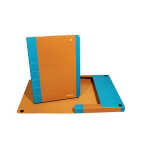DONAU 2074001FSC-10 Life Heftbox Karton A4/3cm neonblau