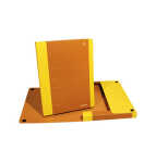 DONAU 2074001FSC-11 Life Heftbox Karton A4/3cm neongelb