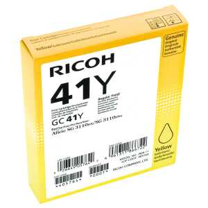RICOH 405764 Inkjetpatrone GC41Y yellow